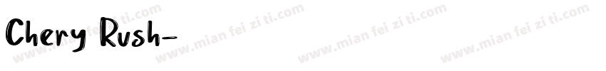 Chery Rush字体转换